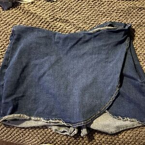 SHEIN Curve Blue Denim Skort